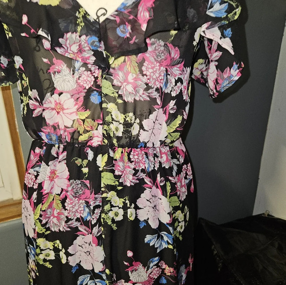 Eyeshadow Womans Spaghetti Strap Floral Dress Size S - Picture 11 of 14